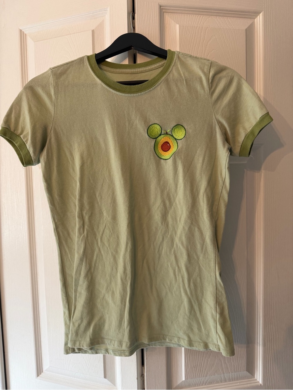 Disney Light Green Short-Sleeve Tee with Avocado Patch